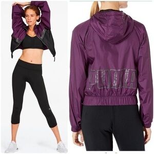 New Puma Retro Sport Windbreaker Jacket Afterglow After Glow Statement Purple S
